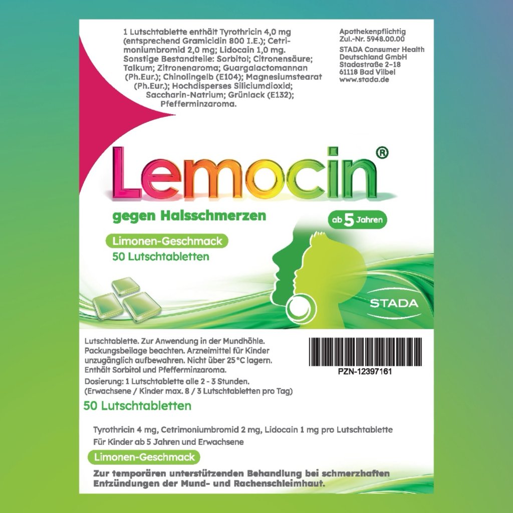 LEMOCIN gegen Halsschmerzen Lutschtabletten