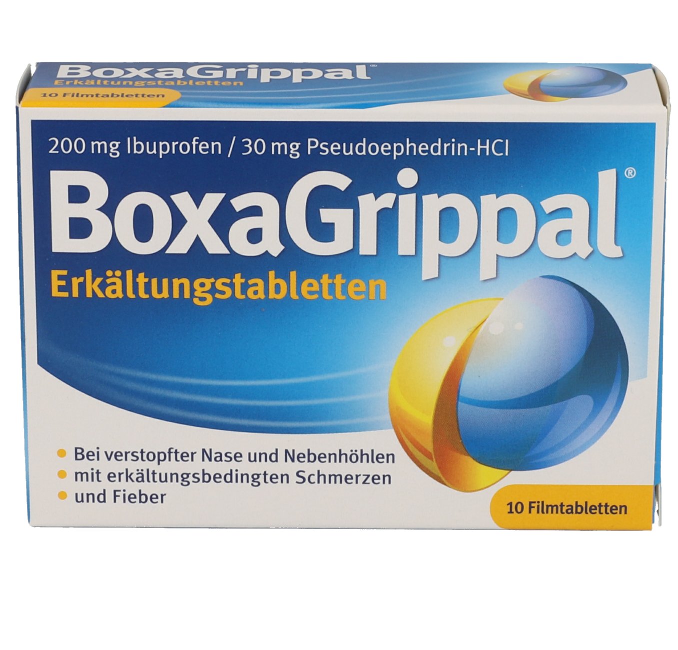 BOXAGRIPPAL Erkältungstabletten 200 mg/30 mg FTA