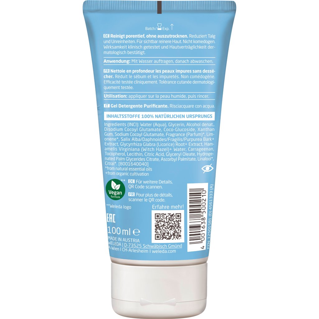 WELEDA NATURALLY CLEAR klärendes Waschgel