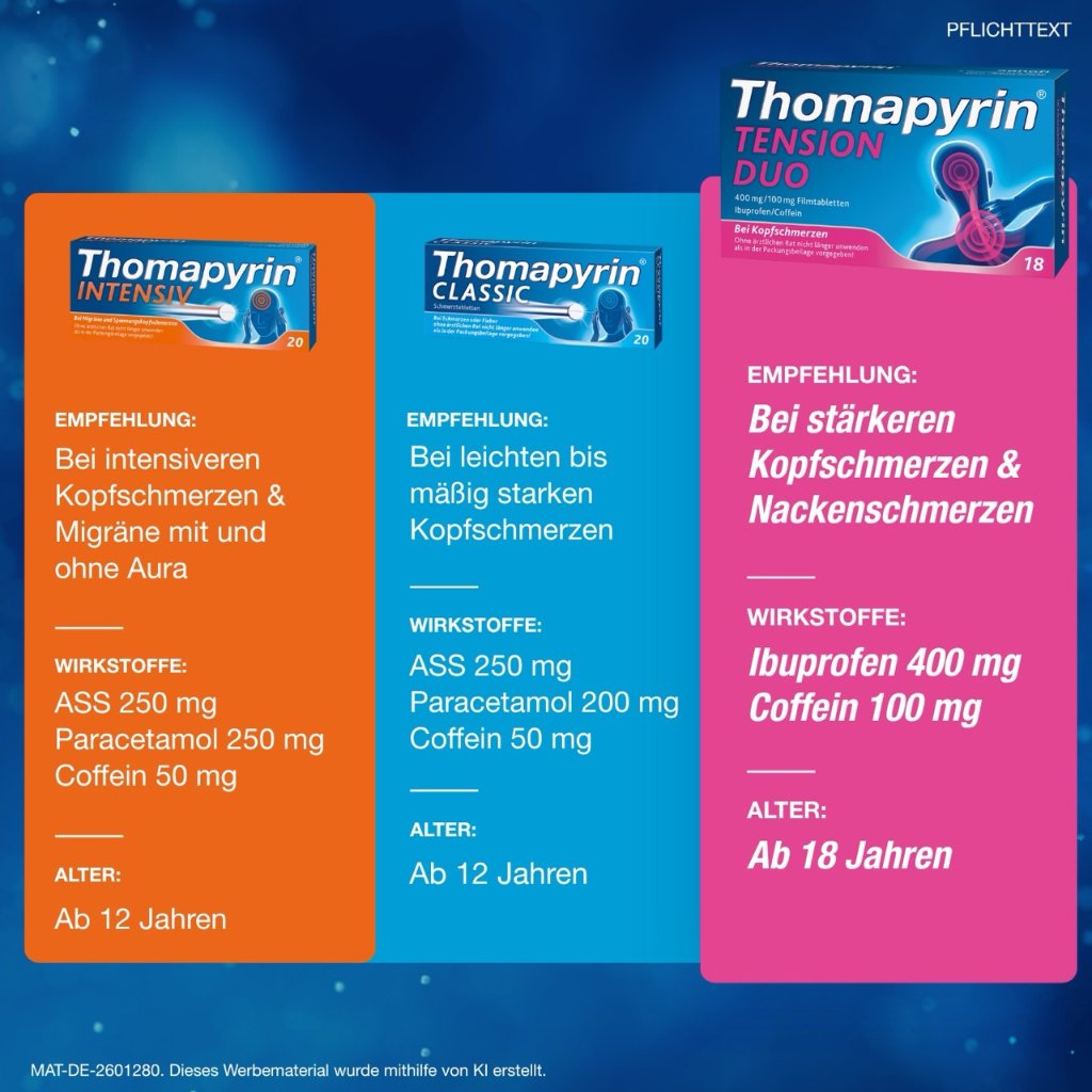 THOMAPYRIN TENSION DUO 400 mg/100 mg Filmtabletten
