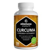 CURCUMA+PIPERIN+Vitamin C vegan Kapseln