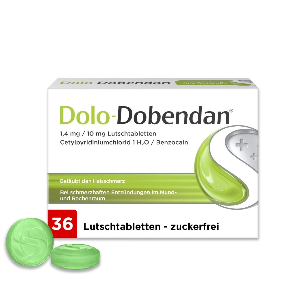 DOLO-DOBENDAN 1,4 mg/10 mg Lutschtabletten