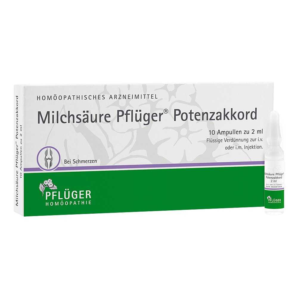 MILCHSÄURE Pflüger Potenzakkord Inj.-Lsg.Amp.