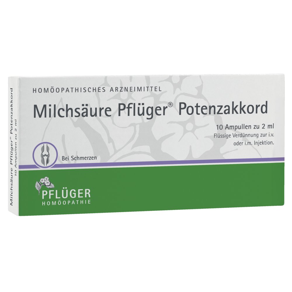 MILCHSÄURE Pflüger Potenzakkord Inj.-Lsg.Amp.