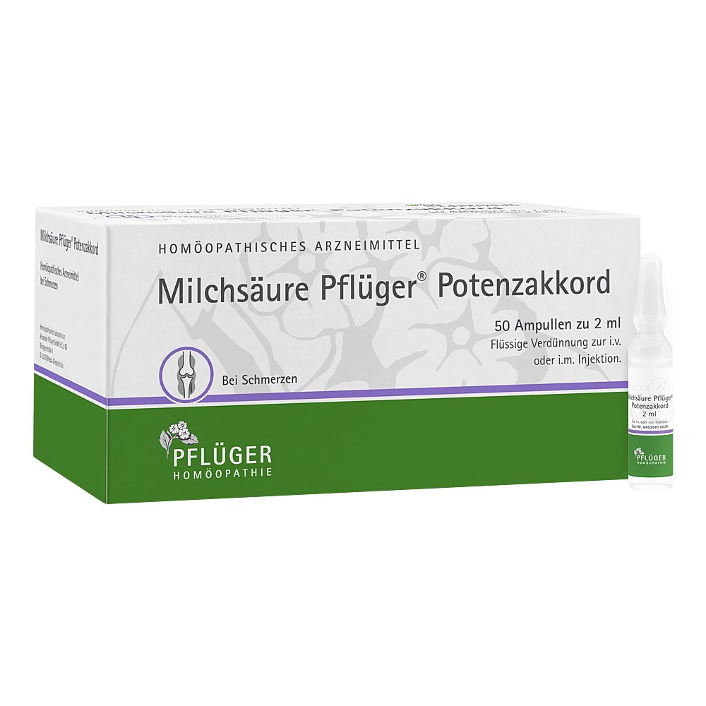 MILCHSÄURE Pflüger Potenzakkord Inj.-Lsg.Amp.