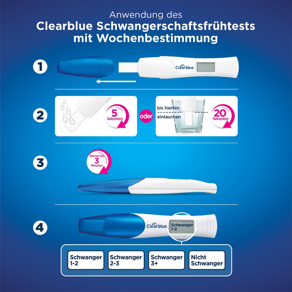 CLEARBLUE Schwangerschaftstest m.Wochenbestimmung