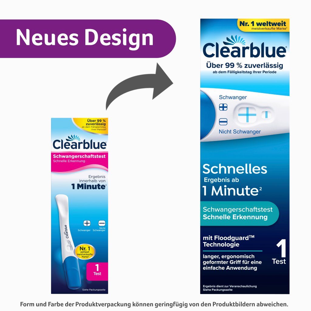 CLEARBLUE Schwangerschaftstest schnelle Erkennung