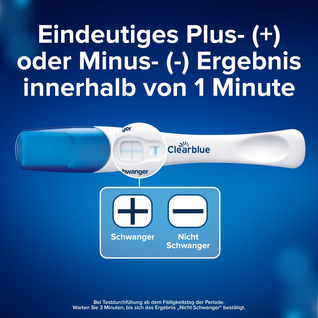 CLEARBLUE Schwangerschaftstest schnelle Erkennung