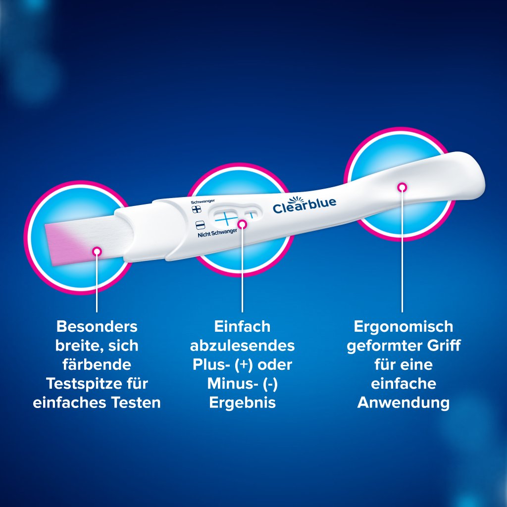 CLEARBLUE Schwangerschaftstest schnelle Erkennung
