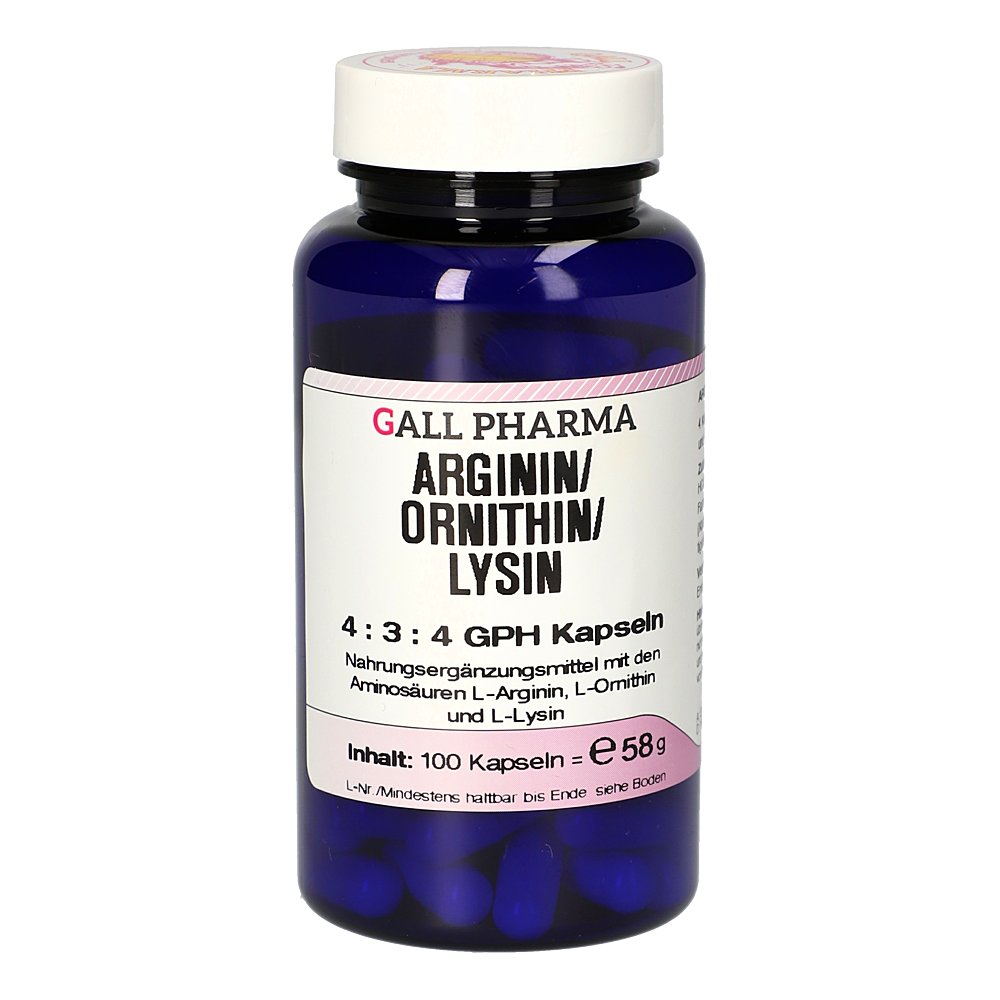 ARGININ/ORNITHIN/Lysin 4:3:4 GPH Kapseln