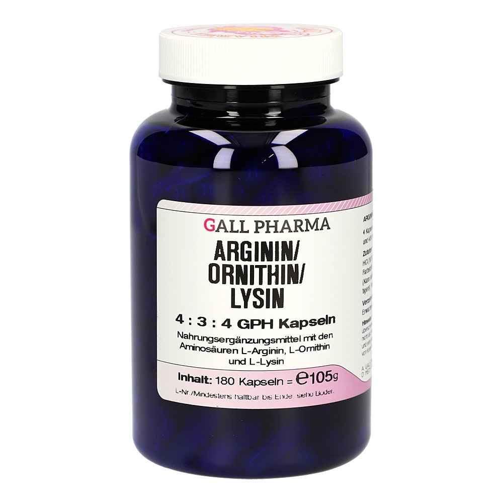 ARGININ/ORNITHIN/Lysin 4:3:4 GPH Kapseln