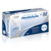 PARAM Einweg-Handschuhe aus Nitril, blau, Größe M, 100 Stück