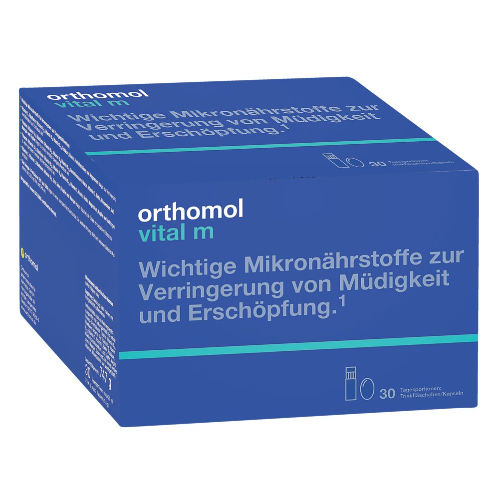 ORTHOMOL Vital M Trinkfläschchen/Kaps.Kombipack.