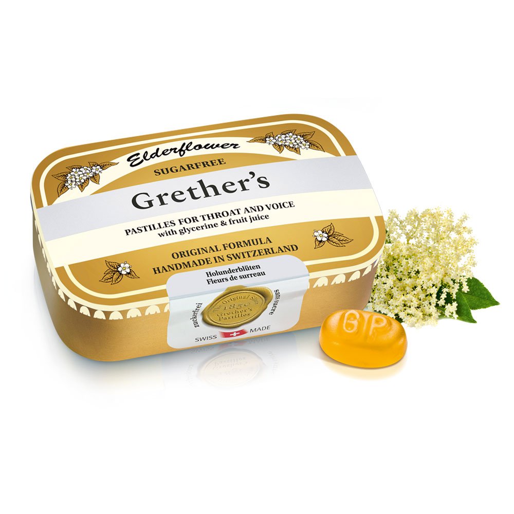 Grether's Pastilles Elderflower, zuckerfrei 110 g Dose