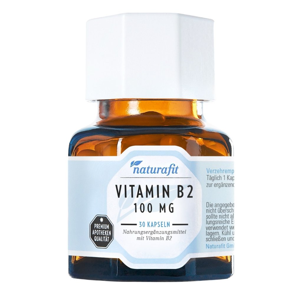 NATURAFIT Vitamin B2 100 mg Kapseln