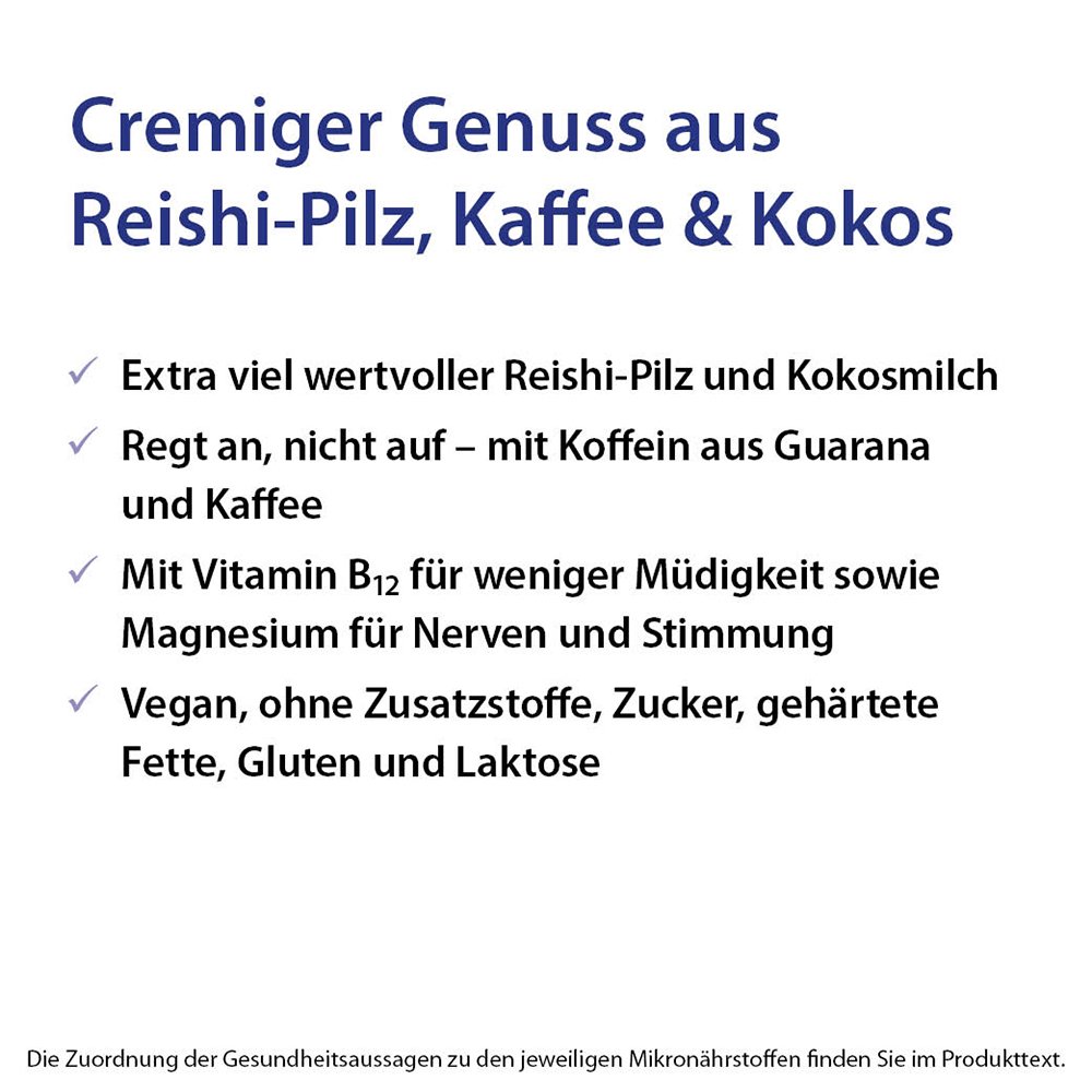 ReiChi Cafe Reishi-Pilz Espresso Kaffee Kokos vegan
