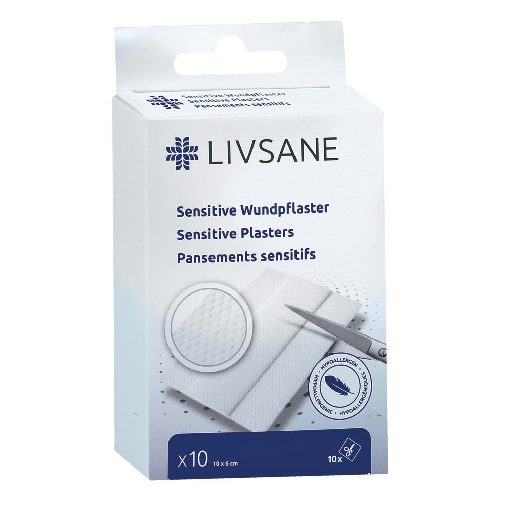 LIVSANE sensitive Wundpflaster 6x10 cm