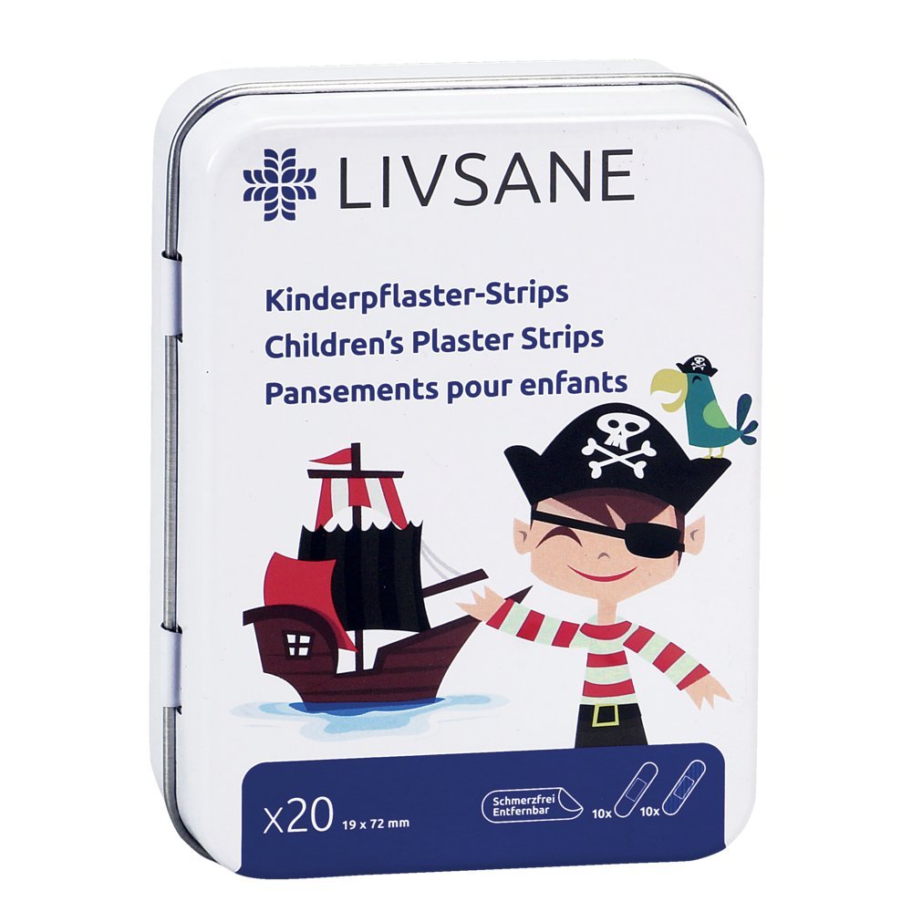 LIVSANE Kinderpflaster Strips Pirat