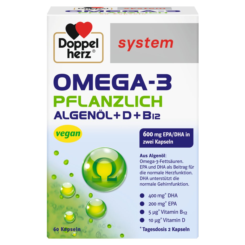 Doppelherz system OMEGA-3 PFLANZLICH ALGENÖL