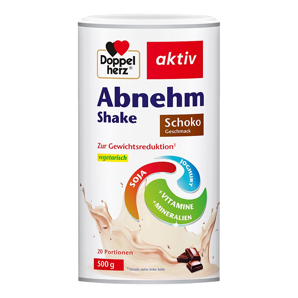 DOPPELHERZ Abnehm Shake Schoko Pulver