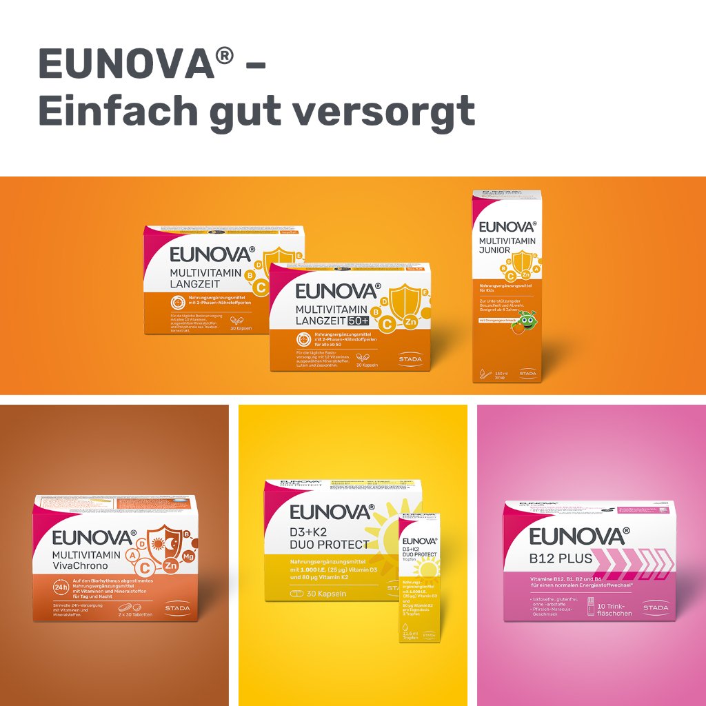EUNOVA DuoProtect D3+K2 1000 I.E./80 μg Kapseln