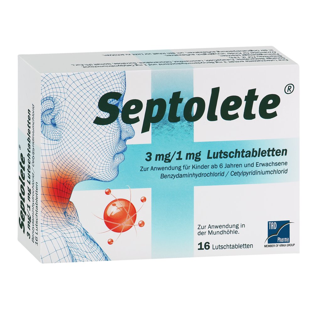 SEPTOLETE 3 mg/1 mg Lutschtabletten