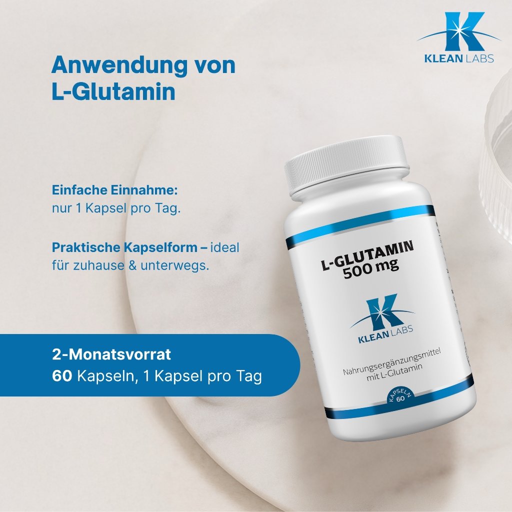 Klean Labs L-Glutamin 500 mg