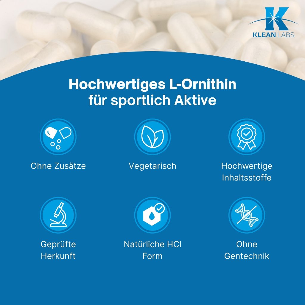 Klean Labs L-Ornithin 500mg
