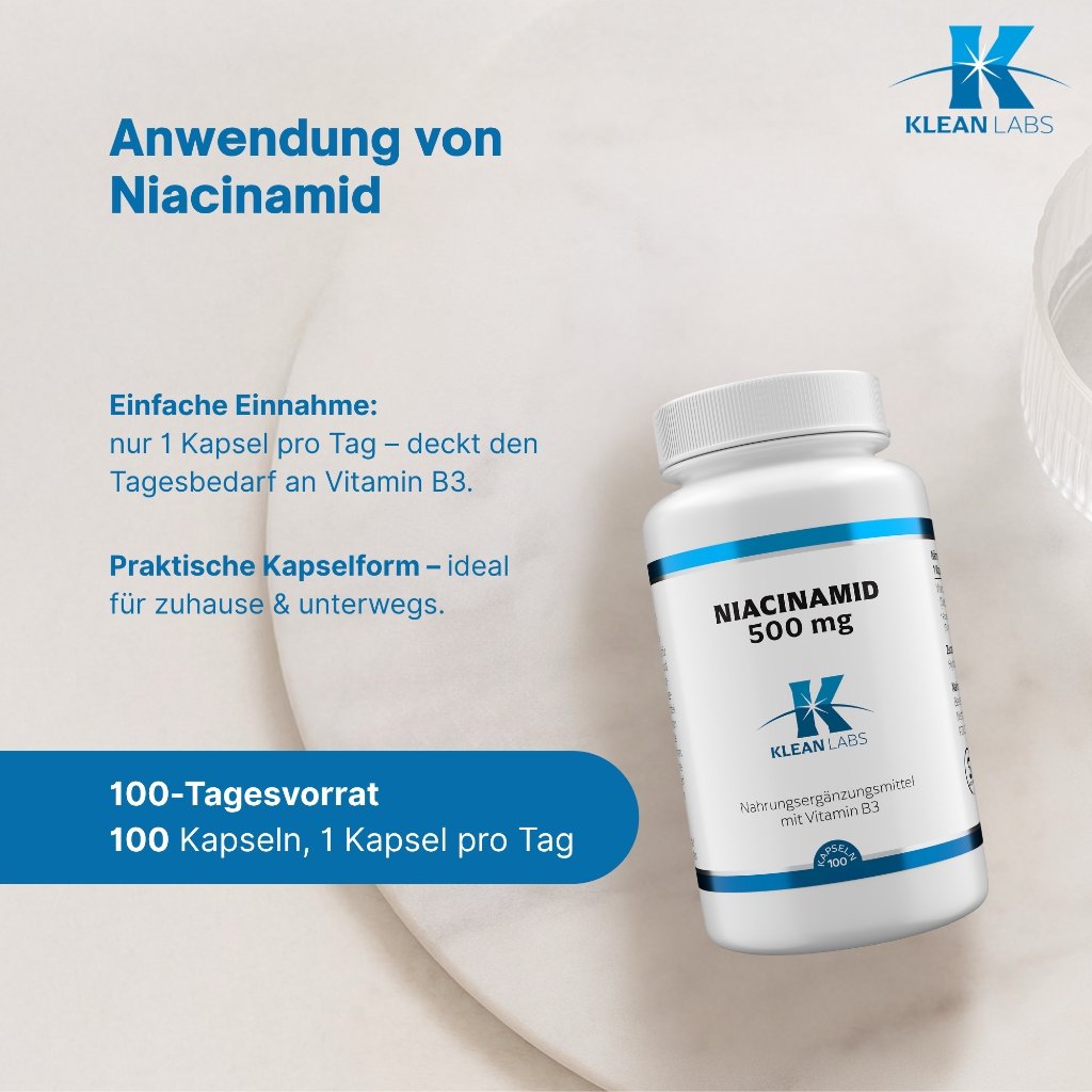 Klean Labs Niacinamid (B3) 500 mg
