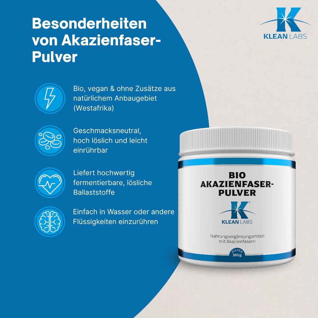 Klean Labs Akazienfaser-Pulver