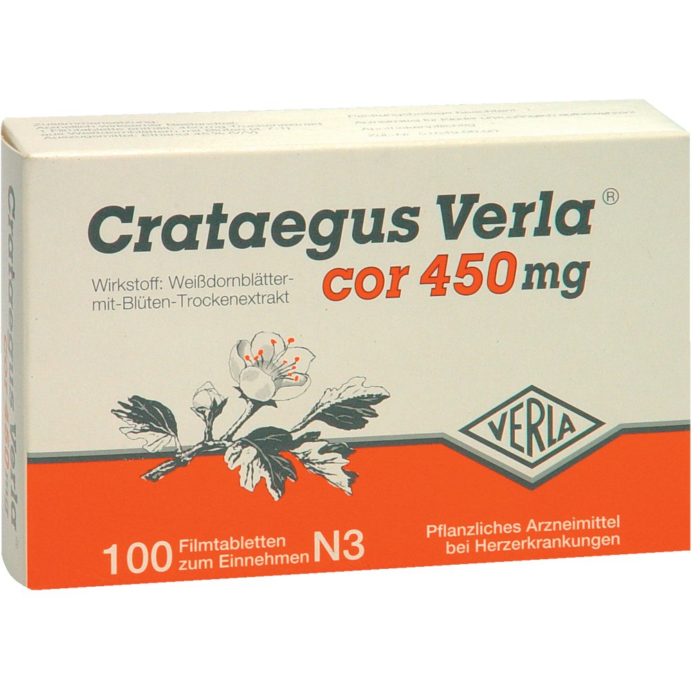 CRATAEGUS VERLA Cor 450 mg Filmtabletten