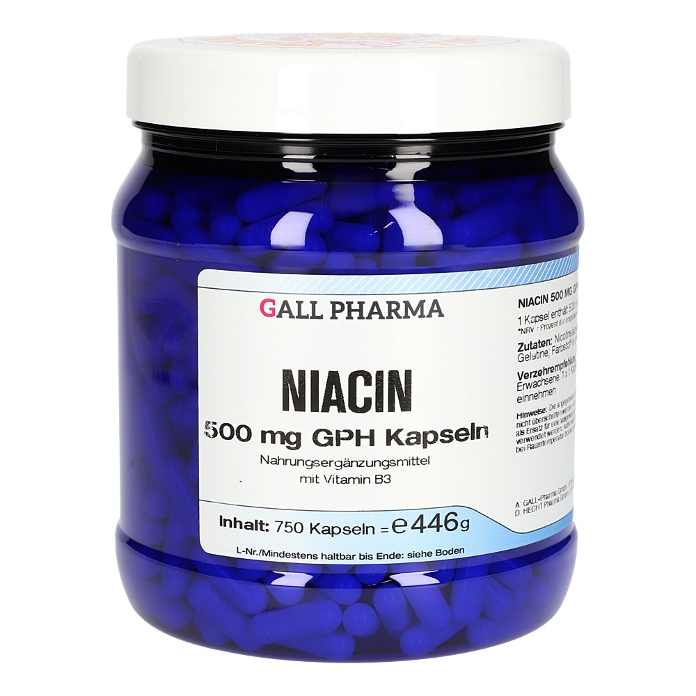 NIACIN 500 mg GPH Kapseln