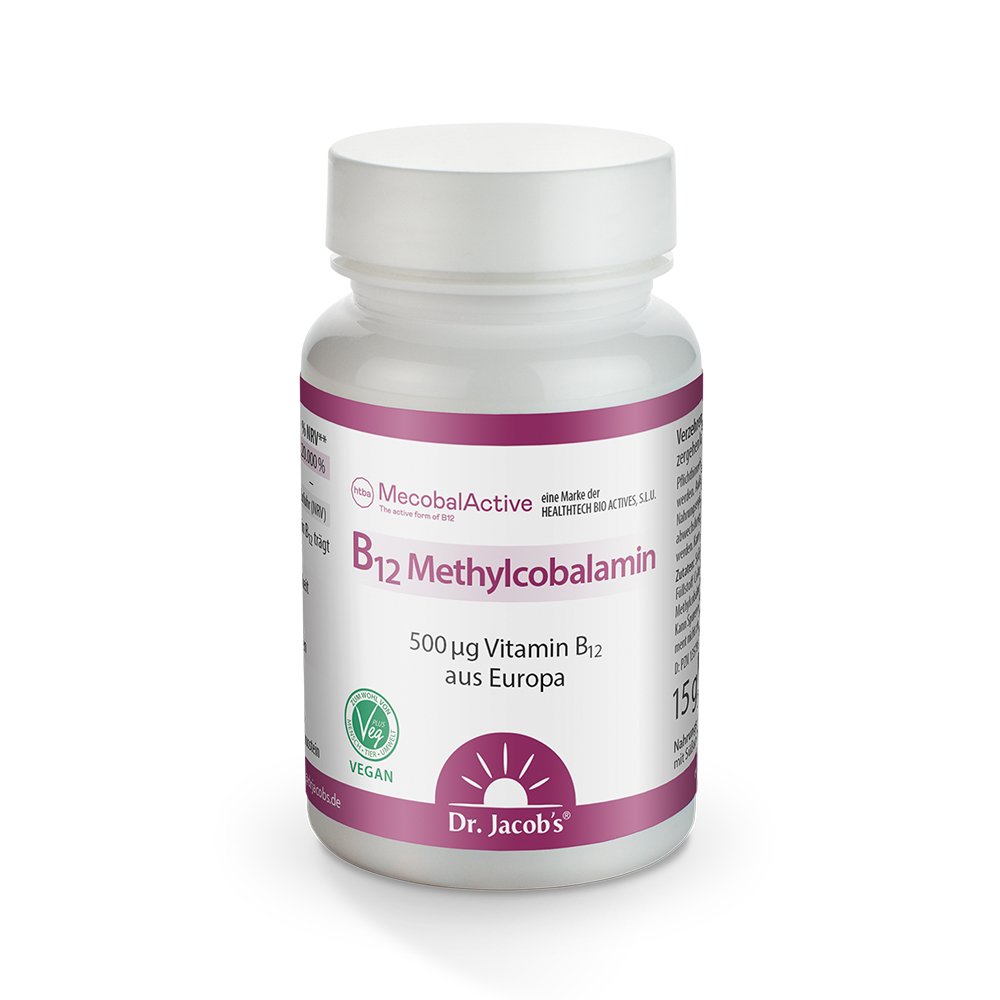 Dr. Jacob's Vitamin B12 Methylcobalamin hochdosiert vegan