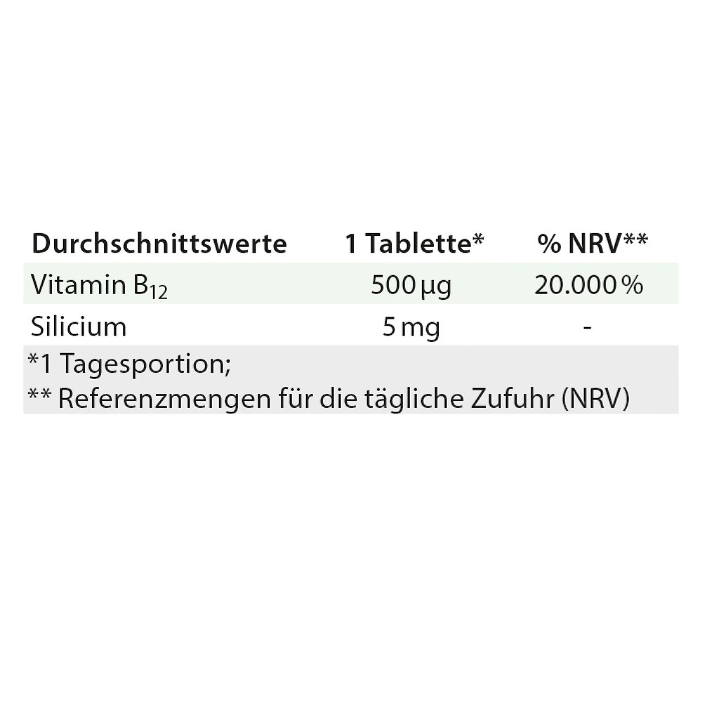 Dr. Jacob's Vitamin B12 Methylcobalamin hochdosiert vegan
