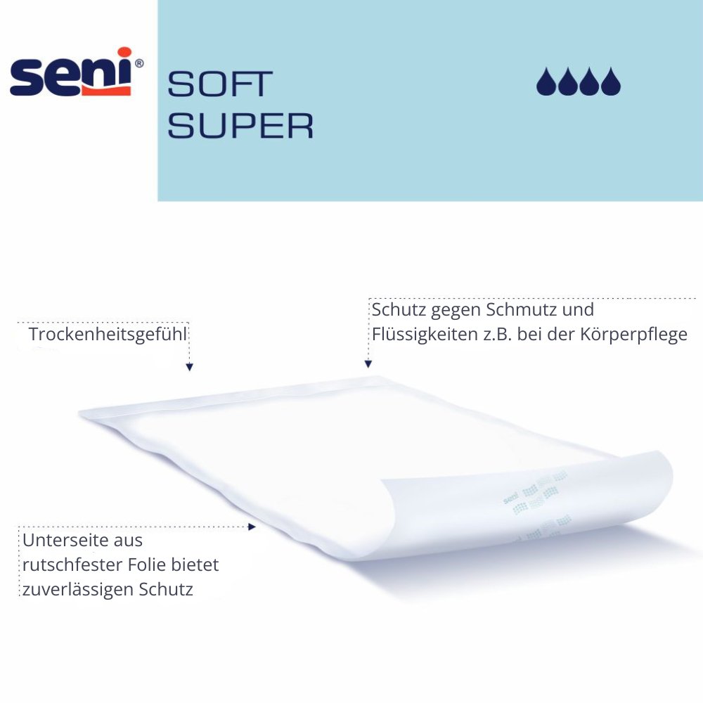 SENI Soft Super Bettschutzunterlage 60x60 cm
