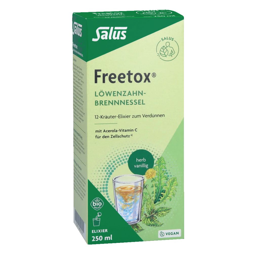 FREETOX Löwenzahn-Brennnessel 12-Kräuter-Elix.Bio