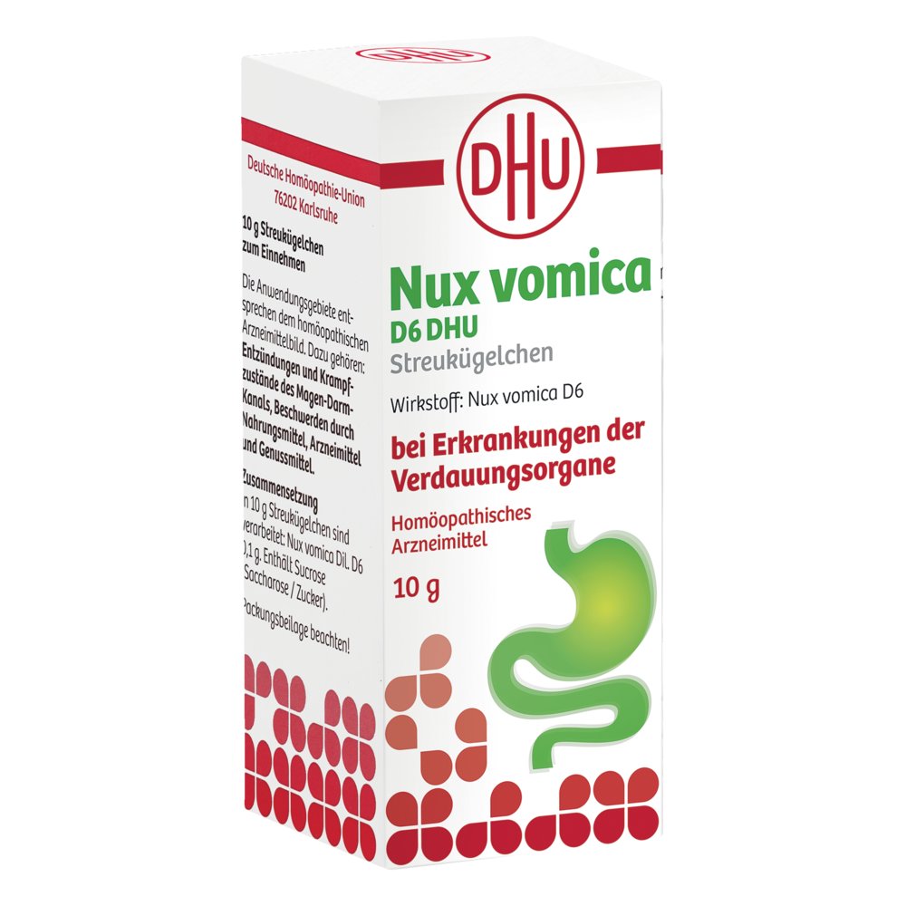 NUX VOMICA D 6 DHU Glob.bei Erkr.d.Verdauungsorg.