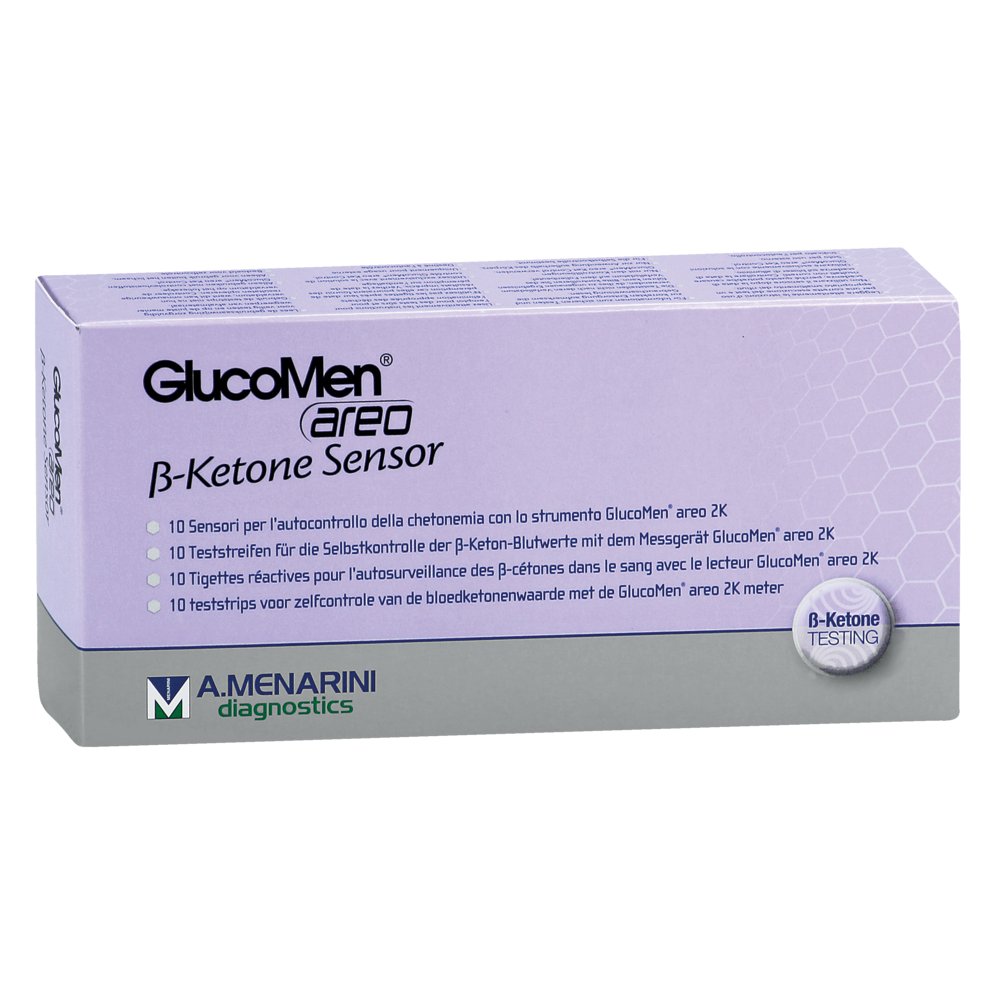 GLUCOMEN areo 2K ß-Ketone Sensor Teststreifen