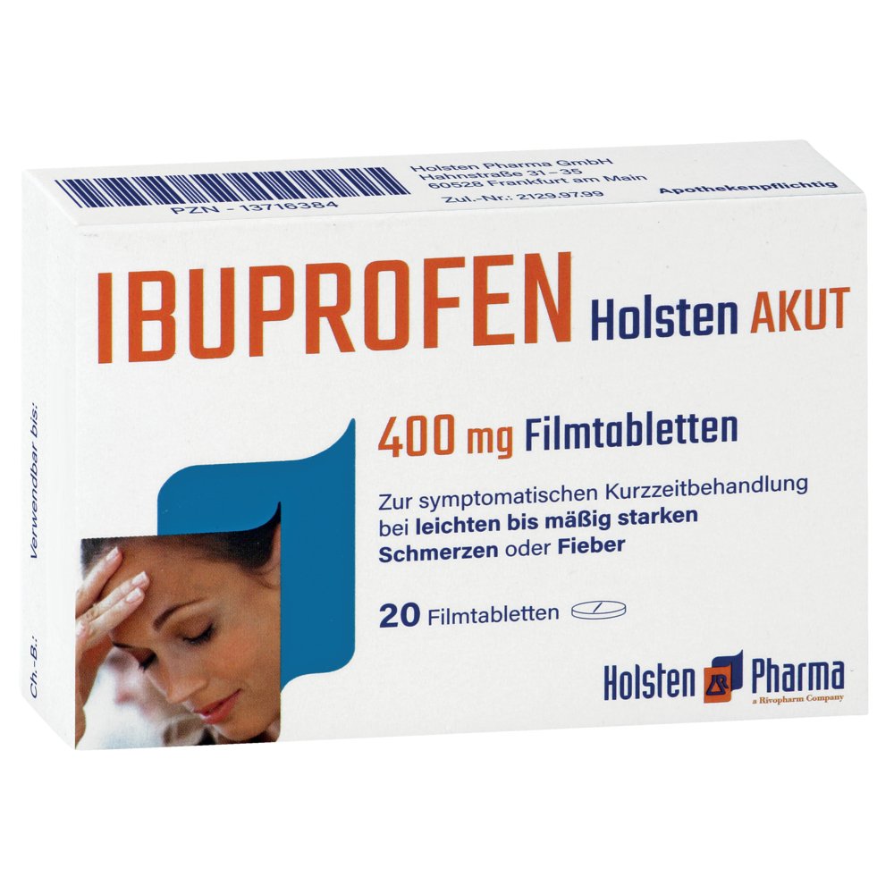 IBUPROFEN Holsten akut 400 mg Filmtabletten