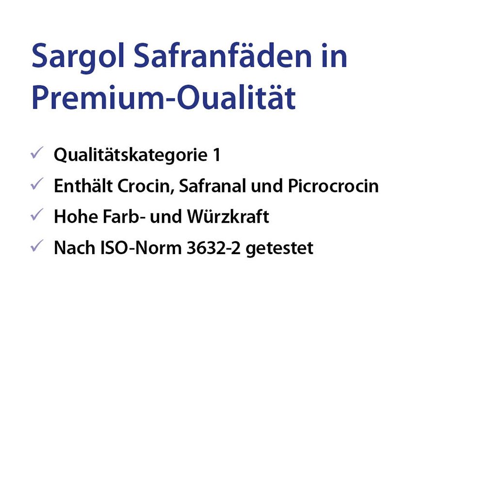 Dr. Jacob's Safran Ayurveda-Gewürz Sargol-Qualität