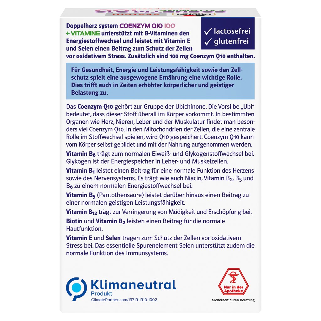 Doppelherz system 
Coenzym Q10 + Vitamine