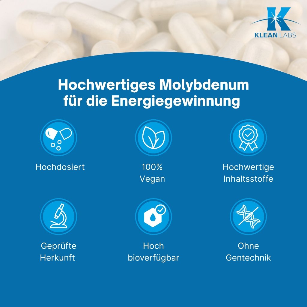 Klean Labs Molybdenum 500 mcg (Molybdän)