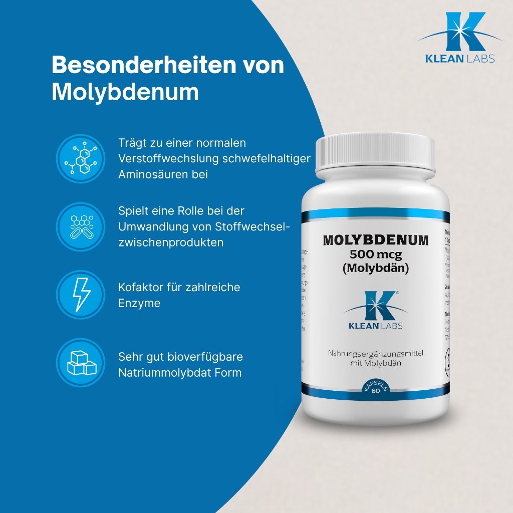Klean Labs Molybdenum 500 mcg (Molybdän)