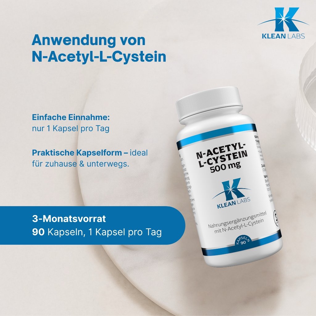 Klean Labs N-Acetyl-L-Cystein 500mg
