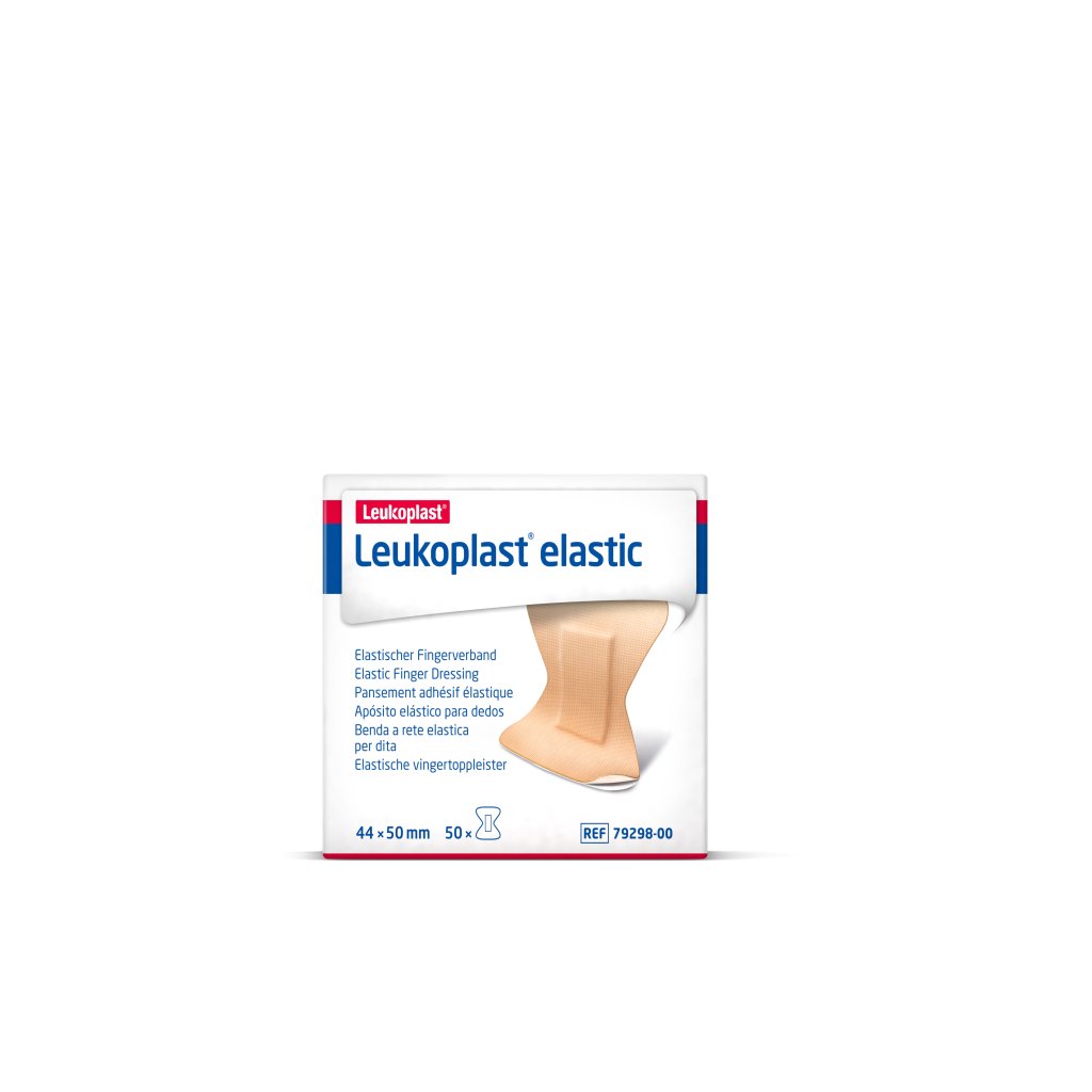 LEUKOPLAST Elastic Fingerkuppenpflaster 44x50 mm