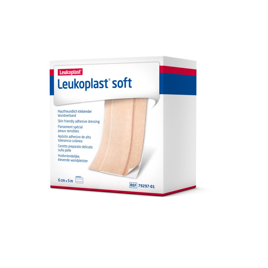 LEUKOPLAST soft Pflaster 6 cmx5 m Rolle