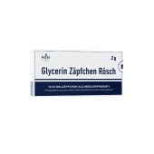 GLYCERIN ZÄPFCHEN Rösch 2 g gegen Verstopfung