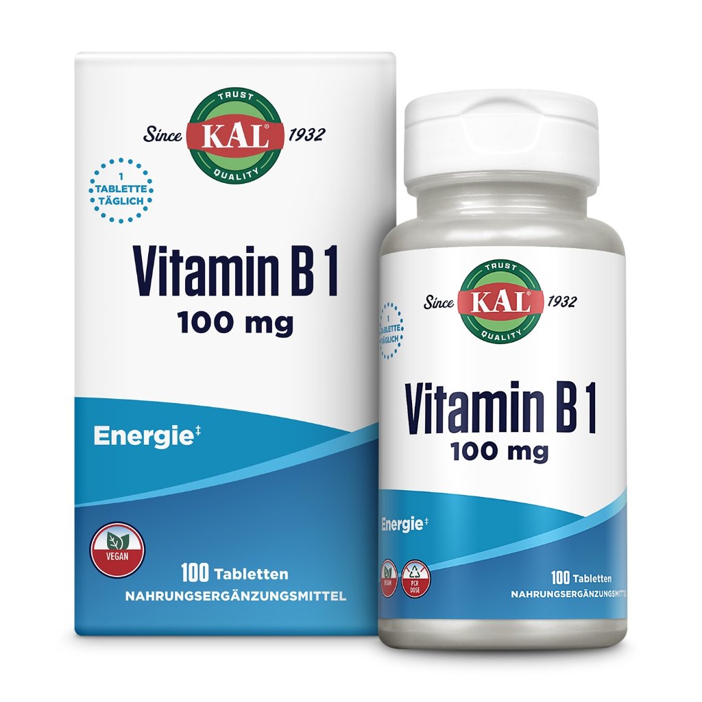 KAL Vitamin B1 Thiamin 100 mg