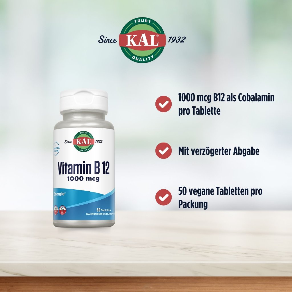 KAL Vitamin B12 1000 mcg