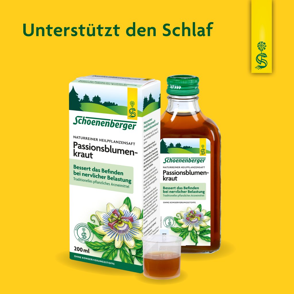 Schoenenberger naturreiner Heilpflanzensaft Passionsblumenkraut